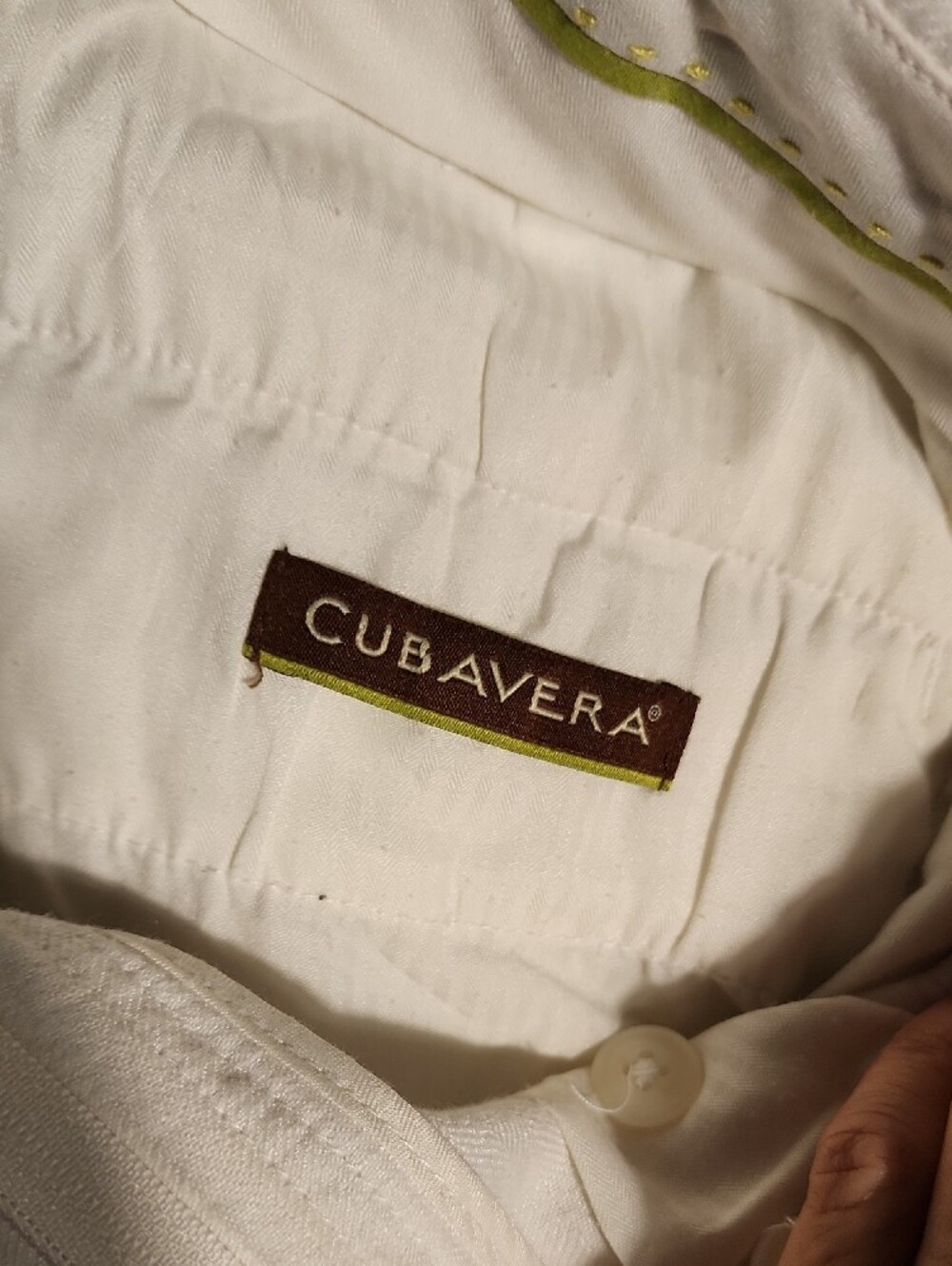 Cubavera White Linen Blend Chinos - Picture 6 of 11